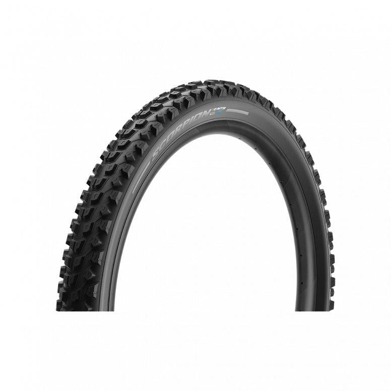 Pirelli Scorpion E-MTB S tyre with SmartGRIP Gravity compound for off-road mountain biking trails.