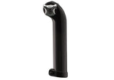 Trek seatpost with matching carbon seatmast cap and 7mm round saddle clamp ears, close-up of high-quality bike components.