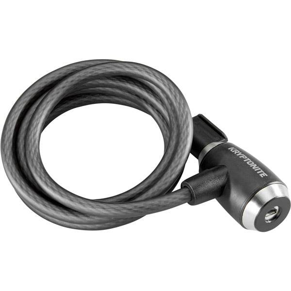 Kryptonite Kryptoflex 1018 key cable lock, 10mm diameter, 180cm length, weather-resistant security cable for bike or equipment.