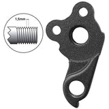 Durable M Part Gear Hanger Direct Mount M12 1.5 for bike frame protection, shown attached to a bicycle frame.
