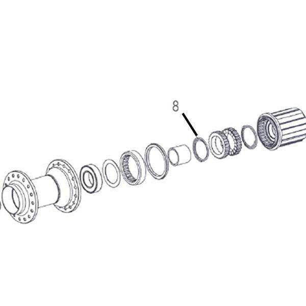 DT Swiss conical spring for Star Ratchet systems, compatible with Pre-EXP 180, 240, 350 LN, and 370 bike components.