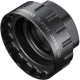 Shimano TL-FC41 adapter installation tool for XTR M9100/M9120 chainrings, compatible with TL-FC36/33/32, used in workshop settings