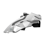 SunRace FDM924 front derailleur for 3x9-speed MTB, dual pull, clamp mount, compatible with 28.6-34.9mm seat tubes