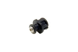 Topeak Defender RC1 black internal fixer nut for secure bike brake system, shown in close-up with mounting details