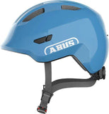 ABUS Smiley 3.0 kids cycling helmet with adjustable fit, deep protection, available in six colors, shown in a vibrant image