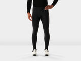 Trek Circuit Thermal unpadded cycling tights in black, fitted long performance gear, designed for warm weather cycling comfort.