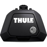 Thule 7104 Evo raised rail foot pack for cars with roof rails, set of 4, automotive accessories for roof rack installation