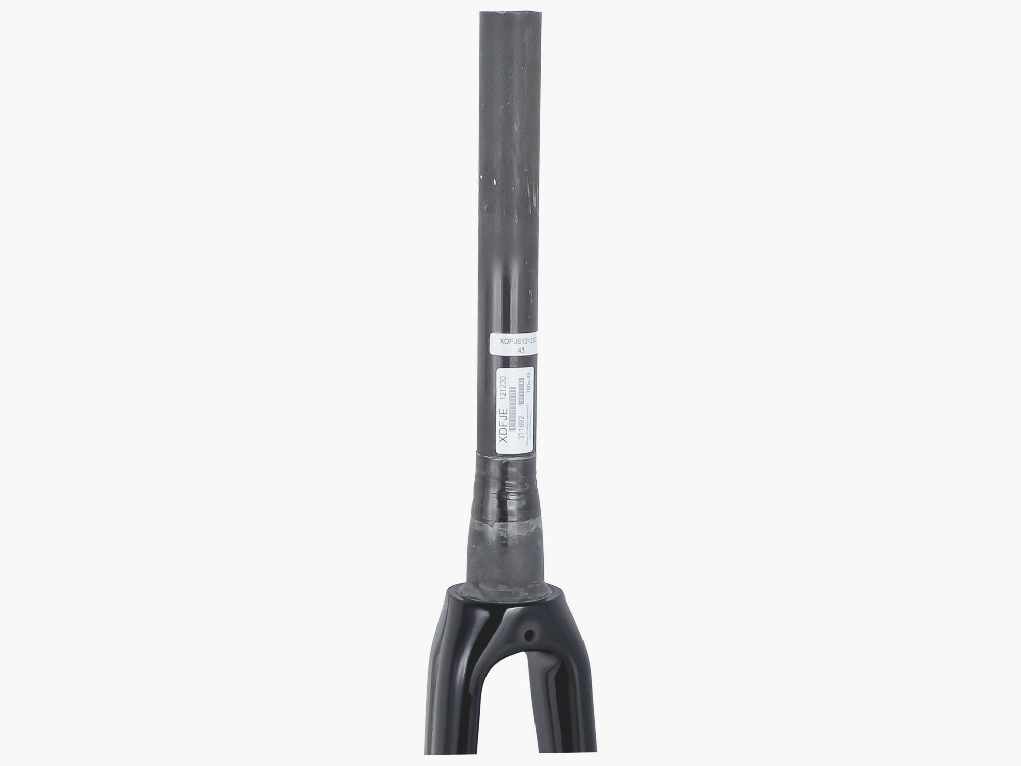 Trek Madone 2012 carbon road bike fork for precision steering, 700C components, black lightweight bicycle fork.