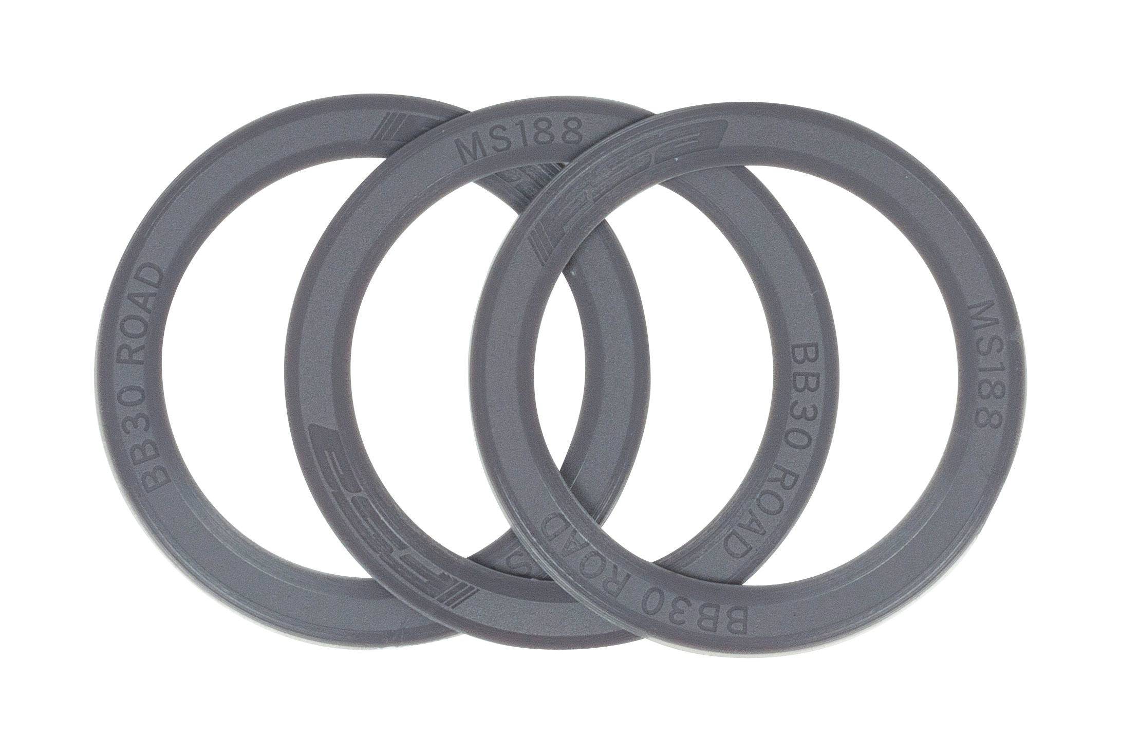 FSA BB30 Shim Kit MS188 for bottom bracket stability and reducing lateral play, shown with components for bike maintenance