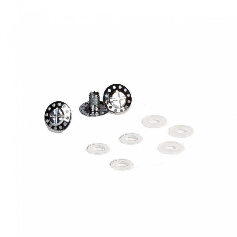 Bluegrass Intox helmet replacement screw kit in grey, durable and compatible with Bluegrass helmets, shown in the image.