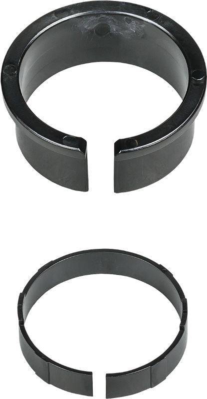 Bontrager Line Dropper Seatpost Bushing Kit in black, replacement components for dropper seatpost maintenance.