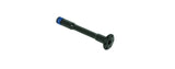 Trek Rocker Pivot Bolt M10 x 1.5 thread, 84mm length, black and blue suspension component for bike frame assembly.