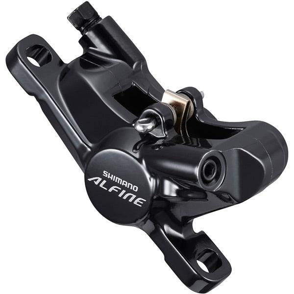 Shimano Alfine BR-S7000 hydraulic brake caliper in black, front or rear post mount, 2-piston bicycle component image
