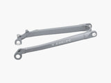 Trek Session 27.5 aluminum seatstay for mountain bike 2015-2021, replacement component, black and silver finish.
