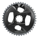 SRAM 43T 94BCD Force Wide road chainring with cover plate in polar grey, designed for 2x12 drivetrain systems.