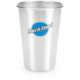 Park Tool SPG-1 stainless steel 16oz pint glass, dishwasher safe drinkware, with a sleek design and durable construction.
