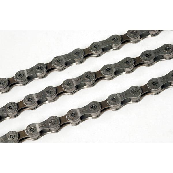 Shimano CN-HG53 9-speed chain for Deore and Tiagra bikes, featuring Hyperglide technology for smooth gear shifting.