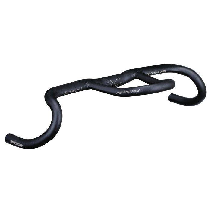 FSA Pro-Wing Loop AGX gravel drop handlebar with ergonomic design for adventure and gravel bikes, shown with detailed close-up.