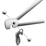 M Part gear hanger for Specialized bikes, durable replacement bike component, shown mounted on a bicycle gear system.