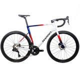 Basso Astra 105 Di2 all-road bike with Cosmic S Chroma White frame and Shimano Di2 electronic shifting system.