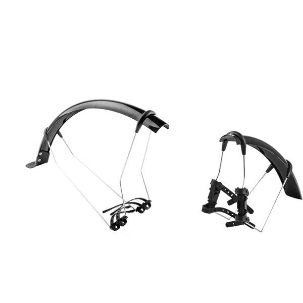 Pair of M Part QDR quick detach road bike mudguards for tires up to 28c, front and rear bike accessories