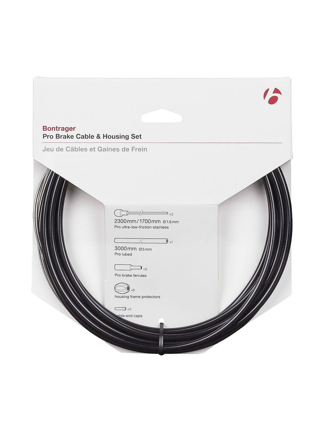 Bontrager Pro Brake Cable & Housing Set Black One size | Swinnerton Cycles