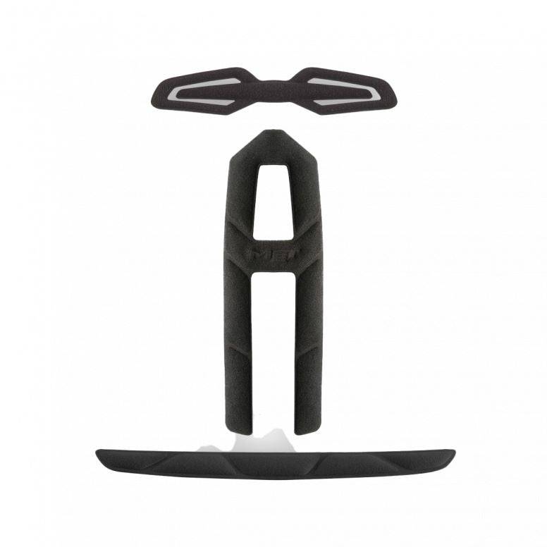 Black MET Vinci Allroad helmet replacement pad kit for enhanced comfort and fit inside cycling helmets.