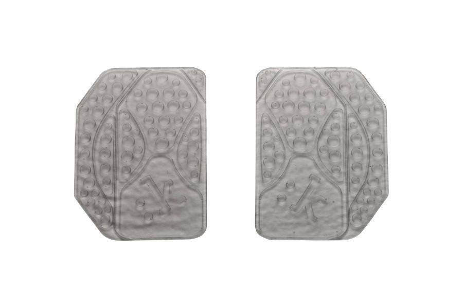 Fizik Tri Gel Pads clear bar tape for enhanced grip and comfort on bicycle handlebars, showcasing the transparent tape and gel padding.
