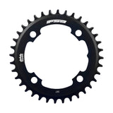 FSA Megatooth MTB chainring in black, 36-tooth, 1x11 speed, 104 BCD, 4-hole component for mountain bike drivetrain.