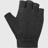 Shimano unisex explorer cycling gloves showing ergonomic design, padded palms, and adjustable wrist straps for comfortable riding.