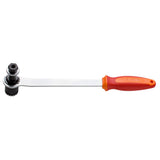 UNIOR cartridge bottom bracket wrench in red for Shimano and Truvativ bikes, suitable for bike workshop maintenance.