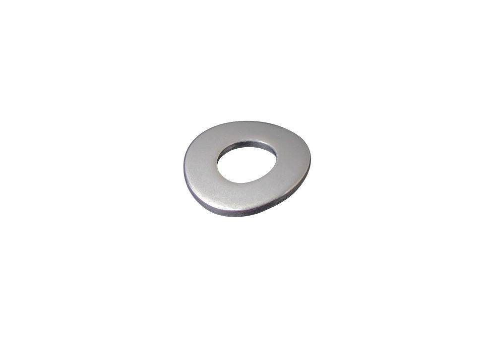 Bontrager Aeolus D3 Carbon wheel nipple washer in silver, 0.8mm x 4.5mm, for bicycle wheel components.