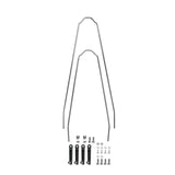 SKS U-Stays Kit for Suntour Forks with Eyelets, compatible with Velo42 Urban and Velo47 Trekking bikes, shown on a bicycle fork