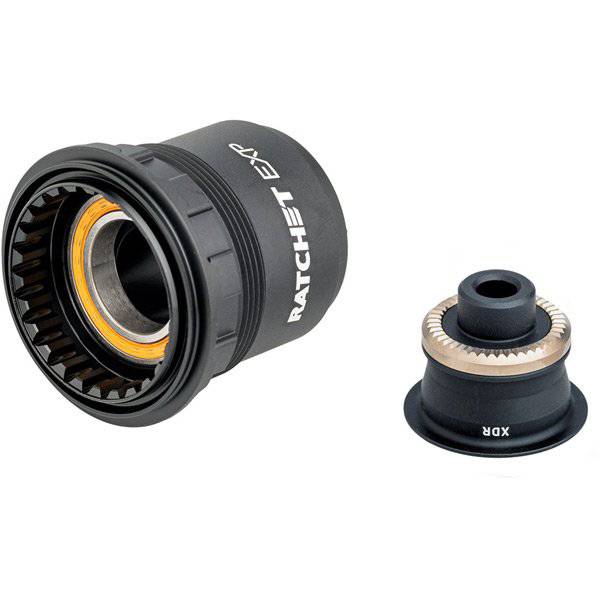 DT Swiss Ratchet EXP Freehub Conversion Kit for SRAM XDR, 130/135mm QR, with ceramic bearings for bike components.