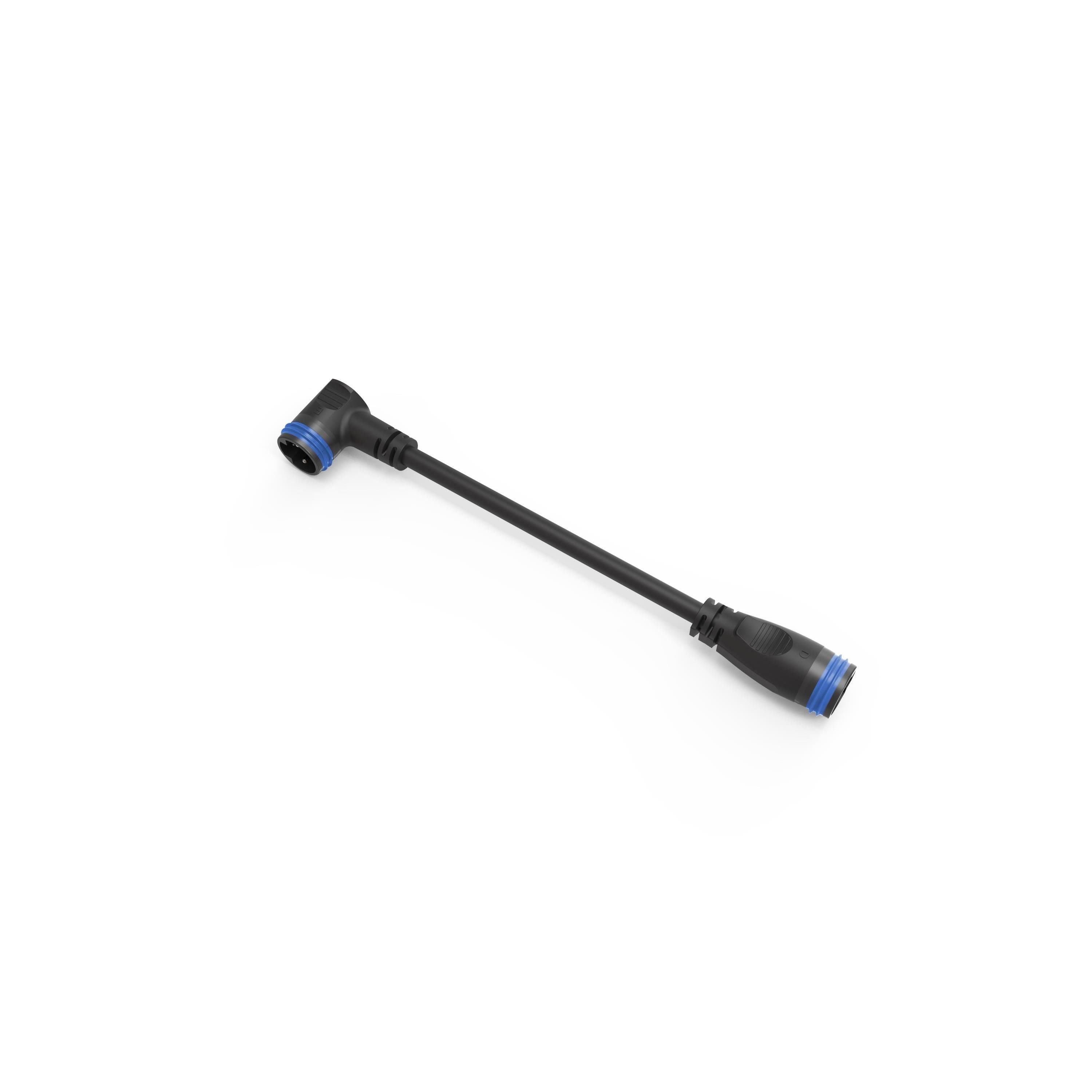 MAHLE X30/X20 connector DE RA2 90° eX1 for e-bike battery extension, close-up of the electrical component.