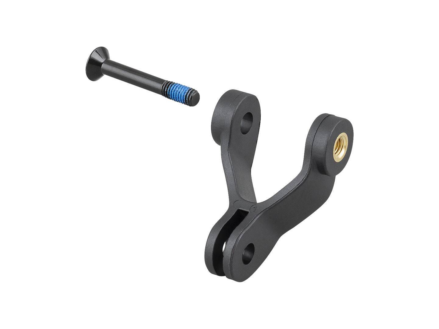Bontrager Blendr bolt-on light mount stem component for bike accessories, showing the sturdy metal mount with attachment points.