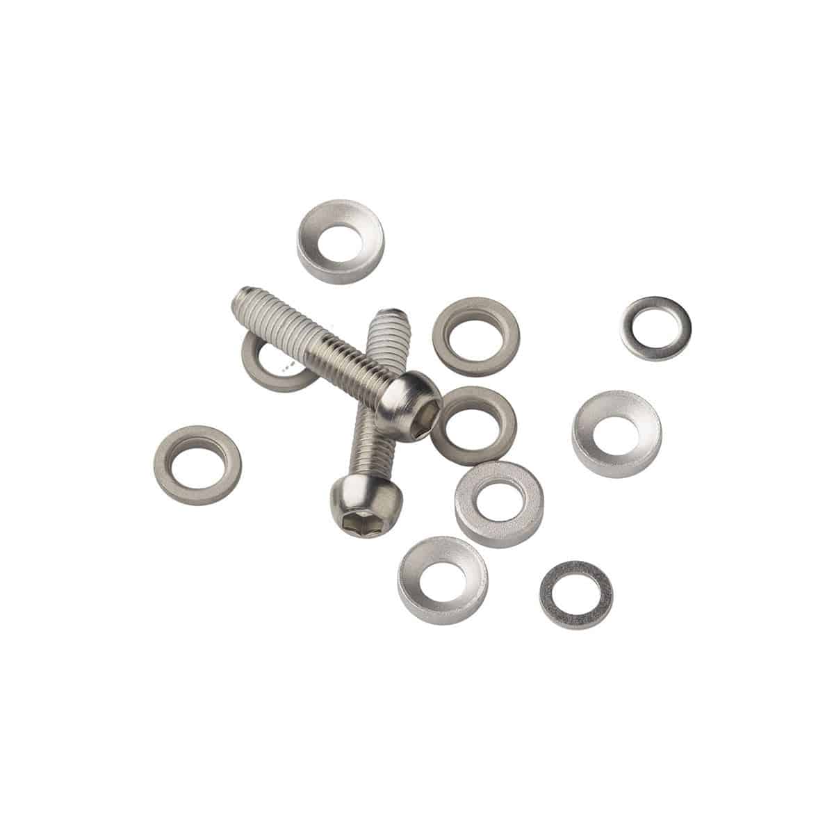 Avid stainless steel caliper mounting hardware kit with bolts and washers for 2012 disc brake components.