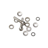 Avid stainless steel caliper mounting hardware kit with bolts and washers for 2012 disc brake components.
