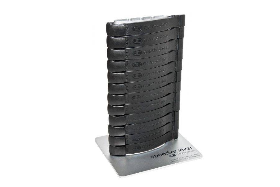 Crankbrothers Speedier Lever bulk pack of 24 black workshop replacement levers for bike repair and maintenance.