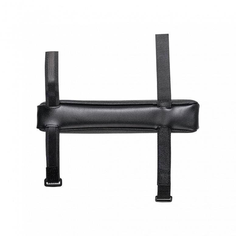 Topeak Fastfuel Black cycling top tube bag, aerodynamic accessory with 0.4L capacity, designed for bike storage and convenience