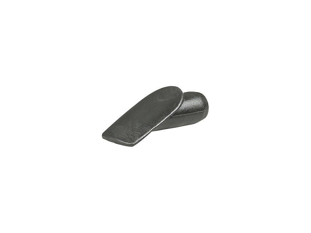 Trek black front derailleur top tube frame plug for main triangle entry hole on bicycle frame, component for bike maintenance.