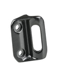 Trek modified alloy front derailleur hanger for MY18 SL Road frames in black, showing its design and mounting points.