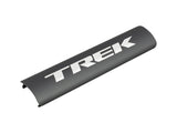 Trek Allant+ 9 battery cover in chrome and Dnister black protective case, showcasing bike components and durable material.