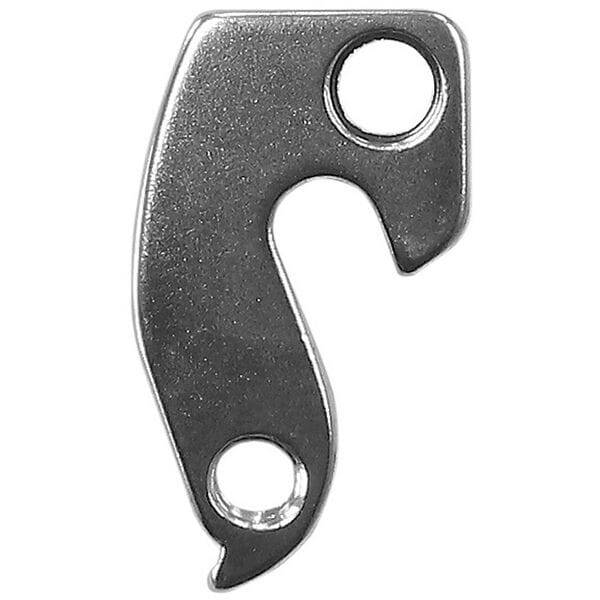 M Part gear hanger for bikes, durable replacement component, compatible with various bike brands, shown in black metal finish.