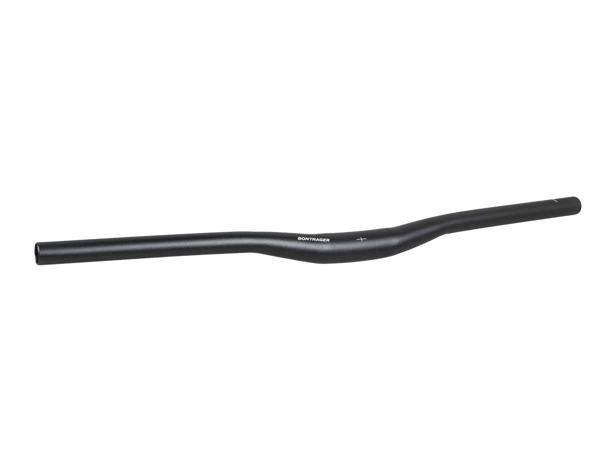 Bontrager Approved 31.8 MTB handlebar in matte black alloy, 690mm length with 25mm rise, designed for mountain biking components.