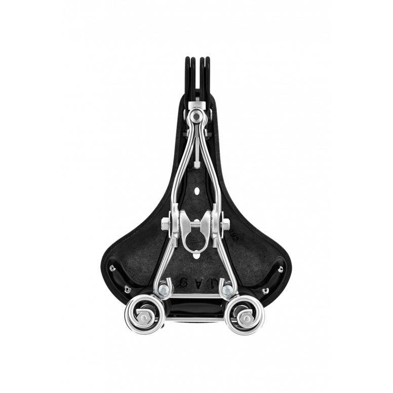 Brooks B135 with Clamp Black Chromed Steel | Swinnerton Cycles