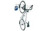 Topeak One Up bike holder with adjustable hooks and rear wheel plate in black, designed for convenient bike storage accessories.