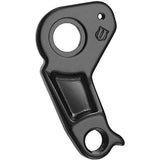 M Part Ghost Black alloy gear hanger for bike frame protection, durable component for bike maintenance and repair.