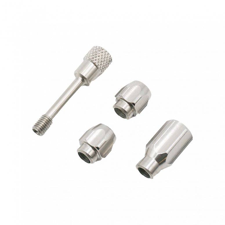 Kids Ride Shotgun Pro black replacement fastener kit for shotgun pro seat accessories, shown in the image.