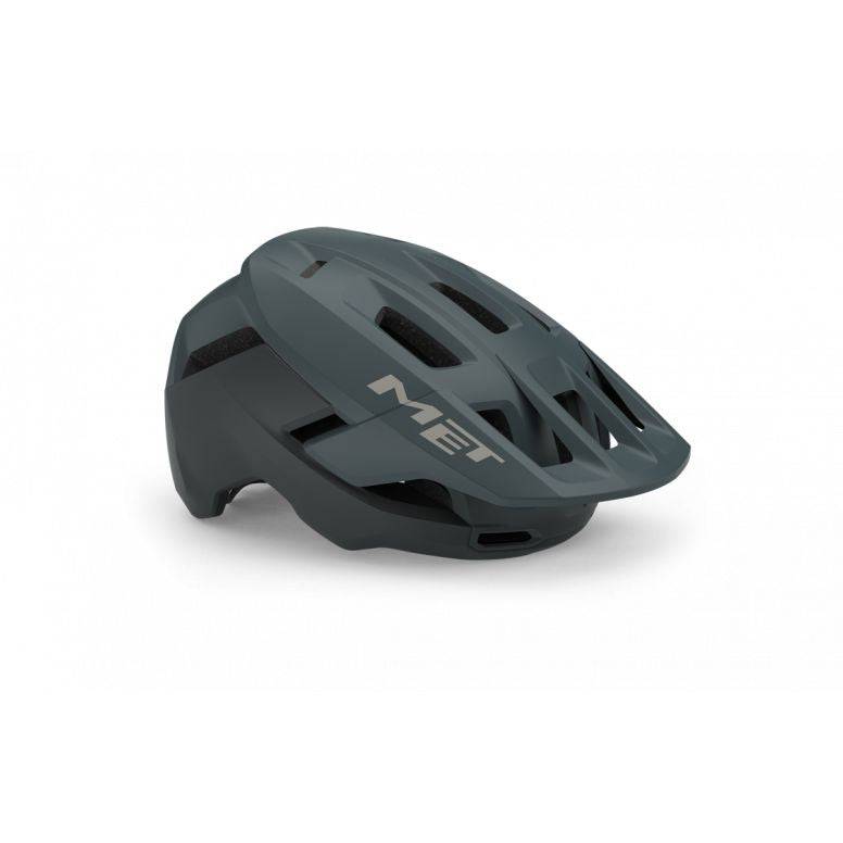 MET Terrae MIPS MTB helmet with Safe-T Heta fit system and NTA 8776 certification, shown from the side with ventilation features.